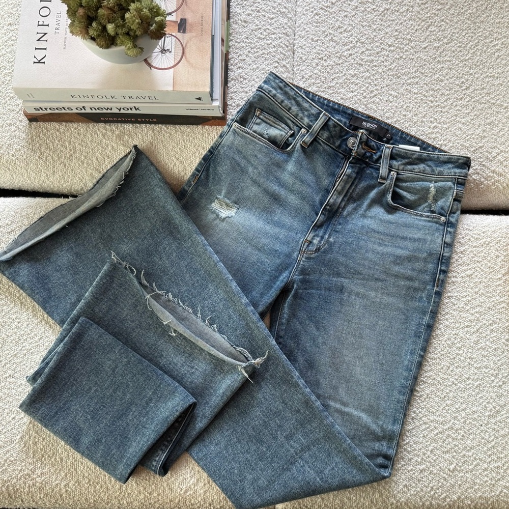 Hudson Holly Flare Jeans Distressed